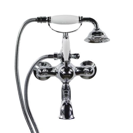 Смеситель Magliezza BIANCO 50603-cr на ванну в комплекте с шлангом и лейкой TL-4-cr хром