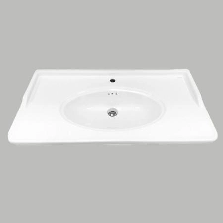 Тумба с раковиной Comforty Павия-100 белый глянец