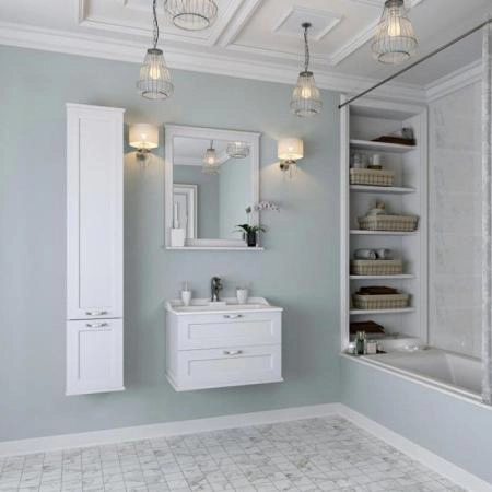 Зеркало Акватон Леон 65 1A187102LBPS0 дуб белый