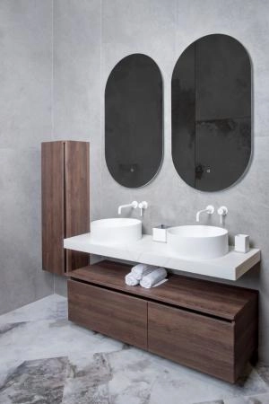Раковина Boheme LV204 Corian Matt White 40*13см 819-MW