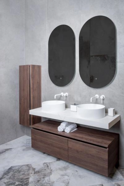 Раковина Boheme LV204 Corian Matt White 40*13см 819-MW