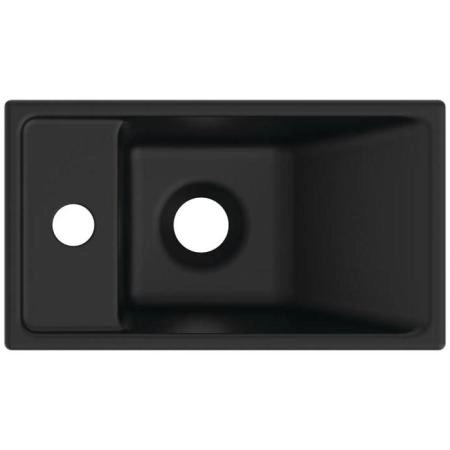 Ideal Standard i.life S Раковина 37х21xh12см., подвесная, с 1 отв., Sx, без перелива, цвет: чёрный матовый