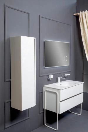 Тумба без раковины Boheme Vallessi 80*46cm WHITE 2 полки, 837-080-W