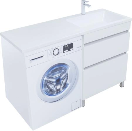 Тумба под раковину Aquanet Вега 68 белый глянец