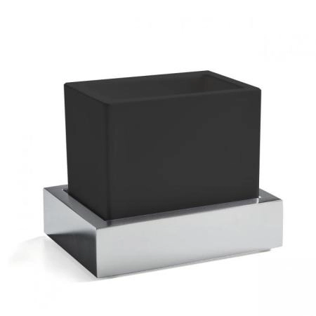 3SC SK 3.0 Стакан подвесной, композит Solid Surface, цвет: чёрный/хром