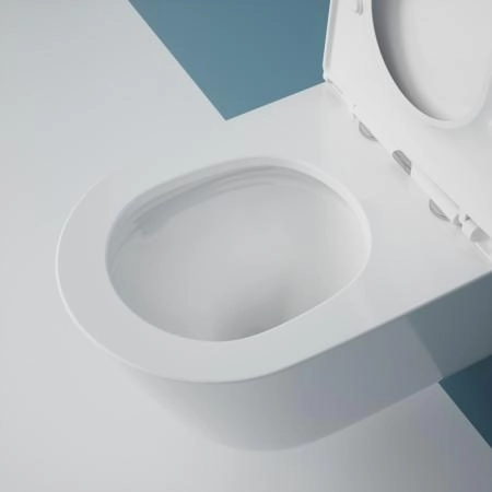 Унитаз ESBANO CLAVEL-53T торнадо безободковый подвесной белый 530x360x360