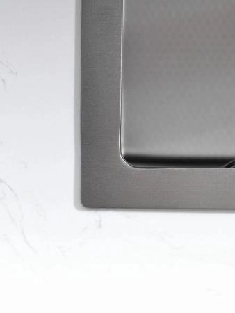 Мойка кухонная Esbano CASCADE-2 750х450х220 оружейная сталь PVD покрытие