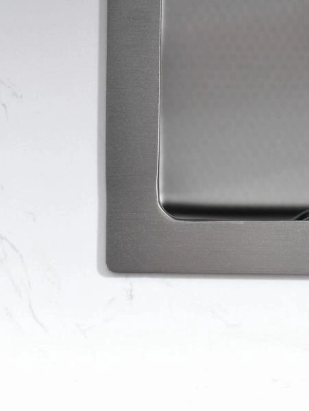 Мойка кухонная Esbano CASCADE-2 750х450х220 оружейная сталь PVD покрытие