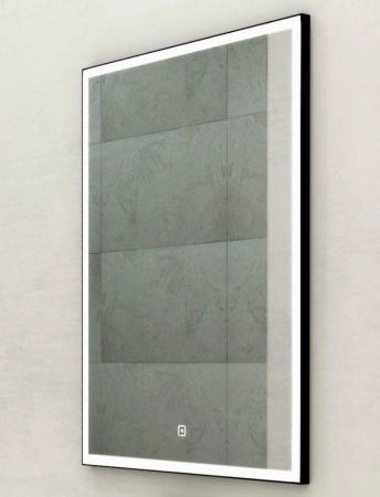 Зеркало Континент Frame Black LED 600x800 c подсветкой ЗЛП948