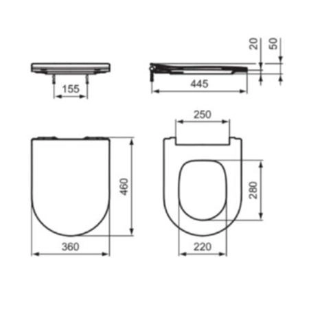 Ideal Standard Blend Curve Сиденье для унитаза, цвет: белый