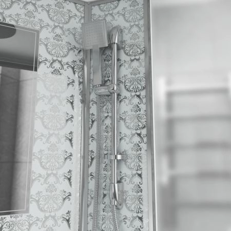 Душевая кабина Niagara Luxe NG-7711WL (900x1200х2150) низкий поддон стенки БЕЛЫЕ