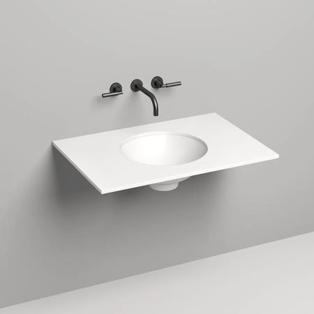 Salini Столешница 80х50х1.5 cм, из материалов S-Stone, цвет: белый матовый