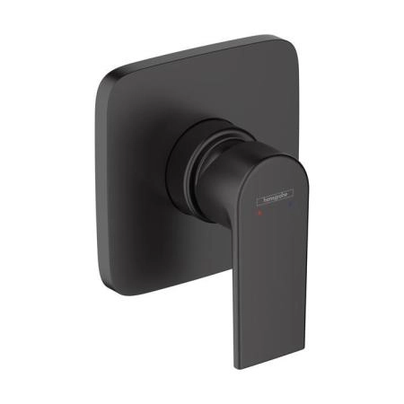 Hansgrohe Vernis Shap Смеситель для душа, однорычажный, встраиваеемый, внешняя часть, цвет: матовый черный