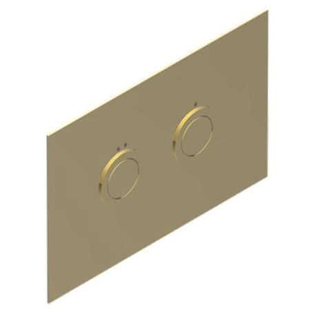 THG Клавиша смыва для унитаза двойная, для инсталляций TECE, цвет: Matt gold color PVD