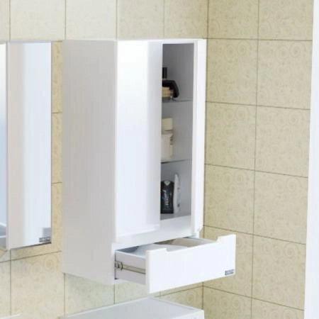 Шкаф СаНта Лондон 60x90 см, подвесной, 2 двери, 1 ящик