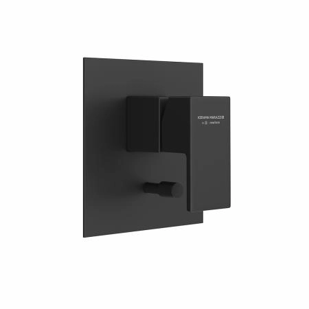 Встроенный смеситель Kerama Marazzi FUTURA ФУТУРА 66470EKM.01.093 для душа с переключателем на два потока, матовый черный