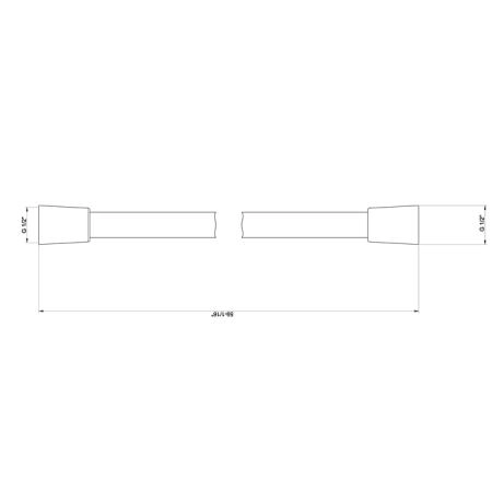 Gessi Inciso Shower Шланг для душа с коническим соединением на 1/2”, длина: 150 см, цвет: хром.