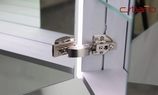 Зеркальный шкаф ESBANO ES-5010NS LED подсветка с розеткой 1000x700X140