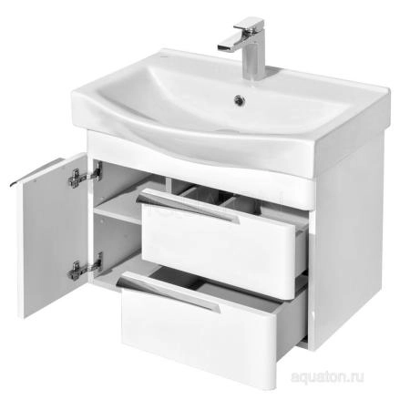 Тумба под раковину Aquaton Беверли 1A235301BV010 65 с ящиками,белый
