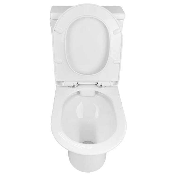 Унитаз напольный Azario Fretta new 370х615х790 безободковый  и сиденьем микролифт (AZ-1223B)