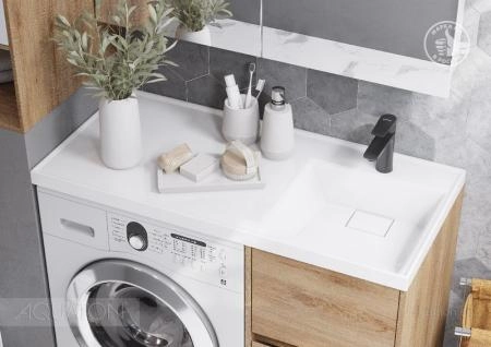 Тумба под раковину AQUATON Лондри 40 Дуб Сантана без фасада 1A267001LH0C0