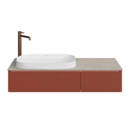 Тумба Kerama Marazzi MAGICA МАДЖИКА MA.120.2\VR.M подвесная 120, 2 ящика, венецианский красный матовый