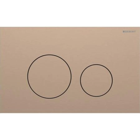 Geberit Sigma40 Клавиша для двойного смыва, круглая: Красное золото