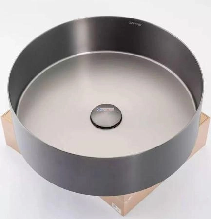 Раковина Gappo GX101-9 Oружейная сталь нерж.сталь на столешницу