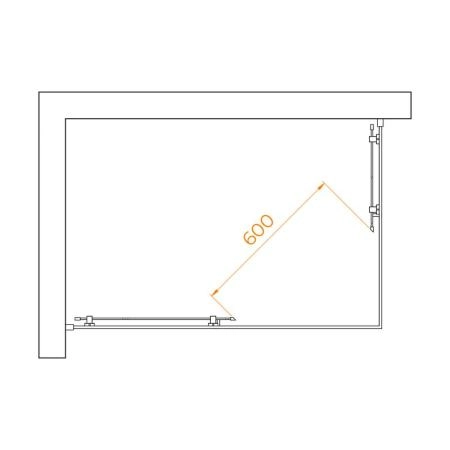 Душевой уголок RGW PA-040B Passage 120x80 Черный матовый прозрачное