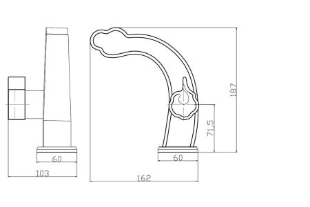 Смеситель для умывальника ZORG Zorg Antic (A 10129 BR) бронза
