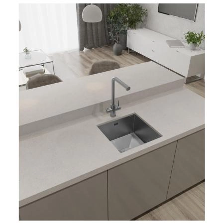 Кухонная мойка GranFest 4444, нержавеющая сталь