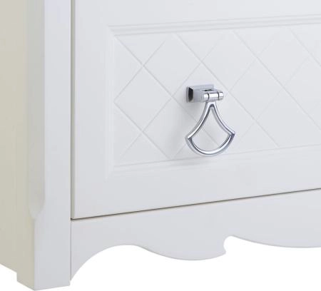 Тумба под раковину ASB-Woodline Верано 85 подвесная Слоновая кость