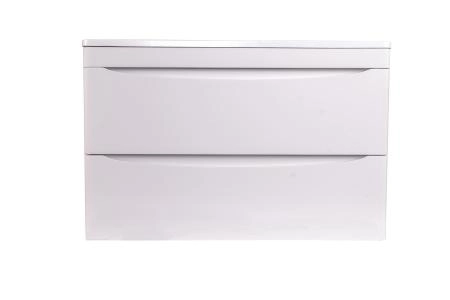 Тумба подвесная Style Line Бергамо мини 90 (2 ящ.) Люкс антискрейтч белый, PLUS