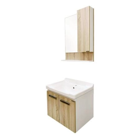 Тумба с раковиной Comforty Рига-60 дуб сонома