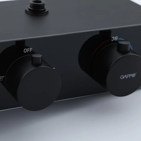 Душевая система GAPPO G2495-16 с термостатом, черный