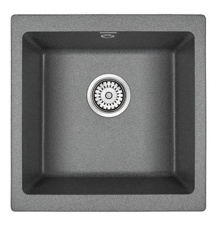 Мойка для кухни Paulmark BRILON, PM104546-DG, графит, 445х460, подст. мон. Paulmark