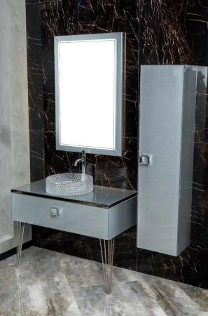 Столешница Boheme стекло 100см прямая Серебро Lucido 853-100-SL