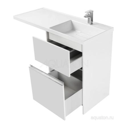 Тумба под раковину Aquaton Лондри 1A235901LH010 600 с ящиком,белый