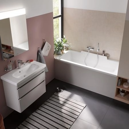 Duravit Ванна акриловая DuraStyle 170х75x48см, прямоугольная .встраиваемая или версия с панелями, , наклон спины справа. цвет: белый