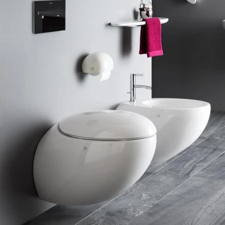 Laufen Alessi One Унитаз подвесной 585х390х355мм, безободковый, с покр. LLC, цвет: белый