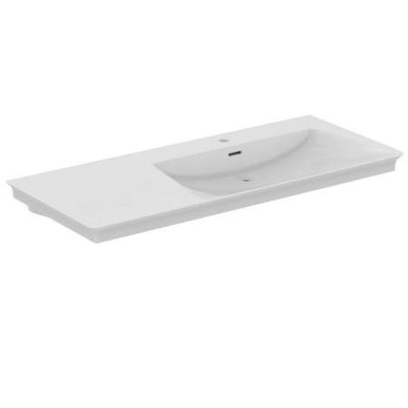Ideal Standard La Dolce Vita Раковина 126х53.5хh14.5см, подвесная, ассиметричная, DX, цвет: белый
