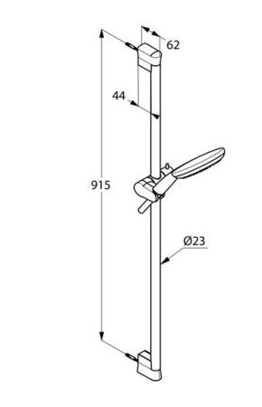 Душевой гарнитур Kludi Freshline 3S 6794005-00, 90 см, цвет хром