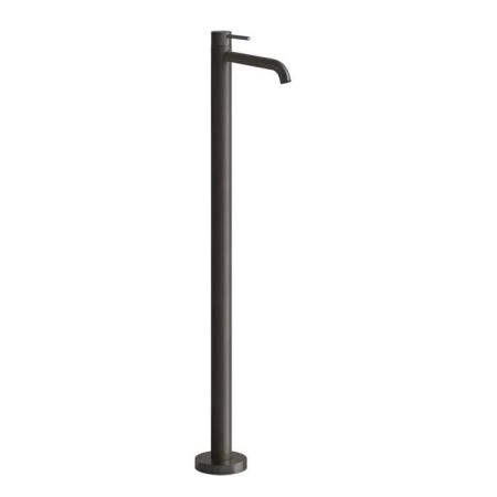 GESSI 316 Смеситель для раковины, напольный, однорычажный, цвет: Black Metal Brushed PVD