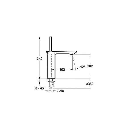 Смеситель Jacob Delafon STANCE E14761-CP для раковины хром