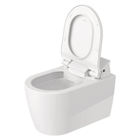 Duravit ME by Starck SensoWash Унитаз подвесной 57x37см, Rimless, HygieneGlaze, с крышкой биде, цвет: белый