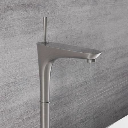 Смеситель напольный NT BAGNO NT47031A RINZO N для ванны никель матовый