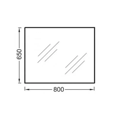 Зеркало Jacob Delafon EB1098-NF 80 см