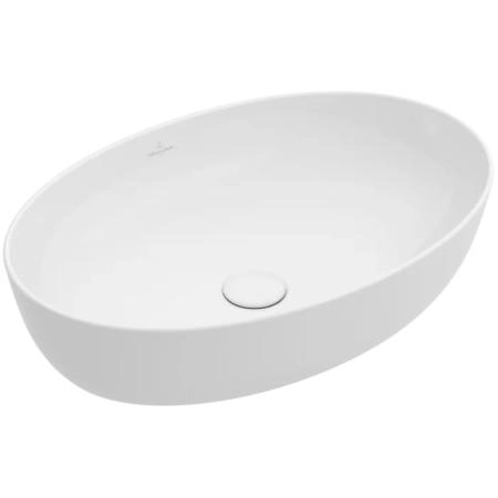 Villeroy&Boch Artis Раковина 61х42х12.5см., накладная, без отв., без перелива, TitanCeram, цвет: альпийский белый