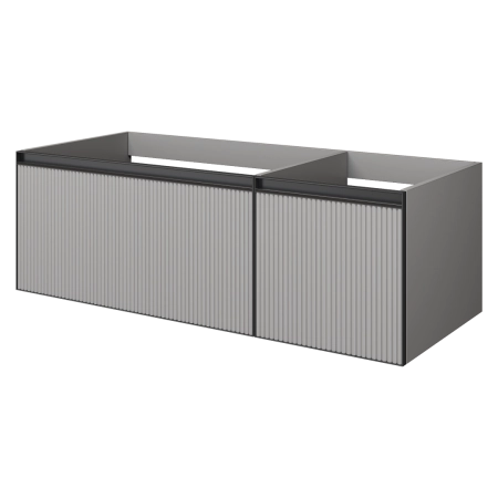 QUATRO 2 120см (80+40) тумба Boheme LUNA FUGA профиль ANTHRACITE 790-M2-120-L-RIB-A