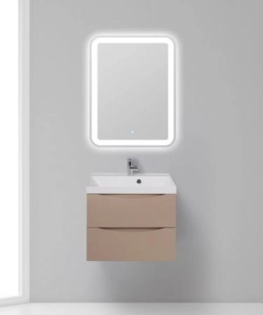 Тумба под раковину Belbagno MARINO Rovere Bianco подвесная 600x450x500 MARINO-600-2C-SO-WO-P